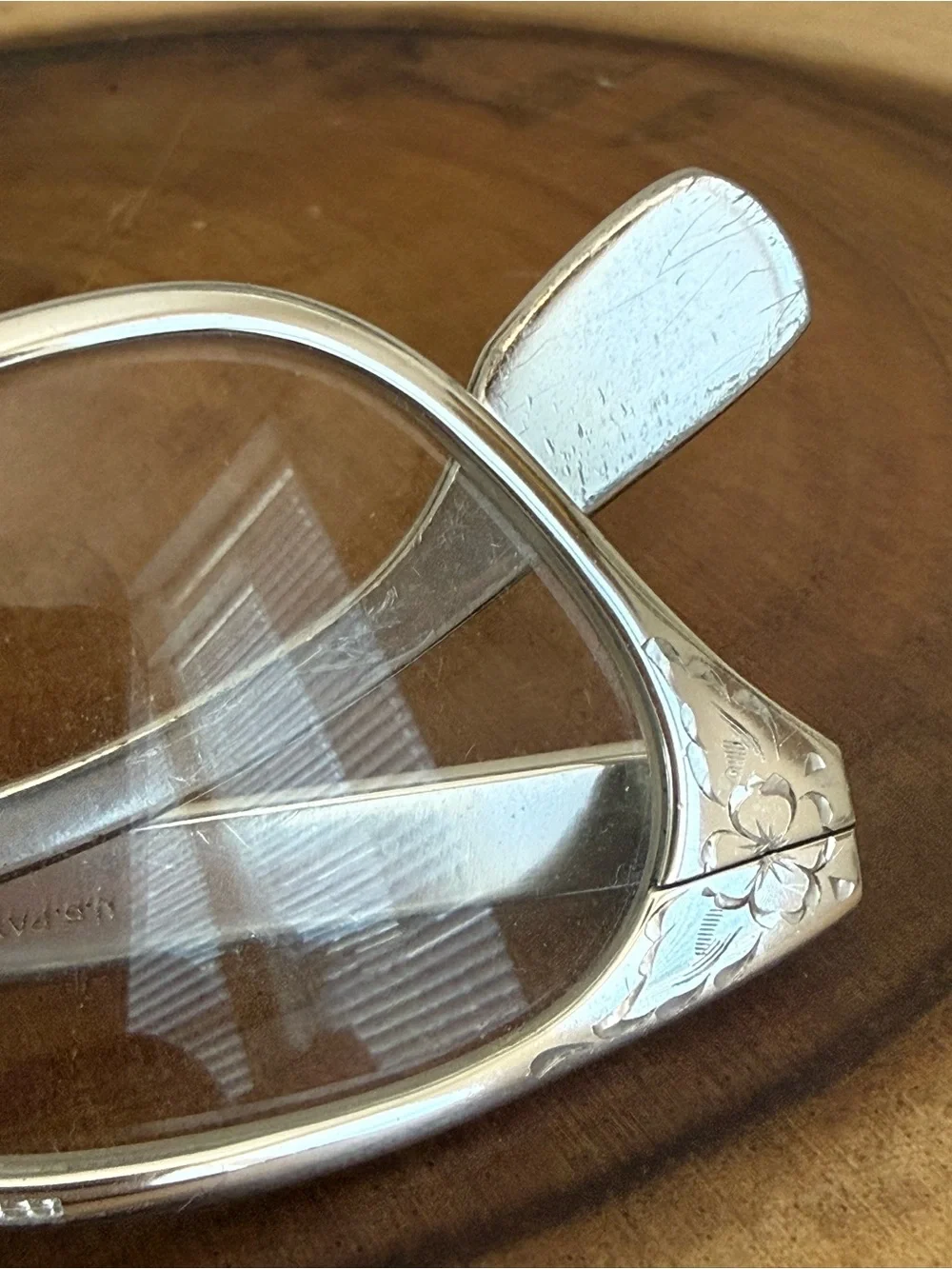 TURA Japan RARE Vintage 50’s Cat Eye Silver Aluminum Eyeglasses Frames